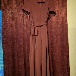 Elegant Maroon Maxi Dress